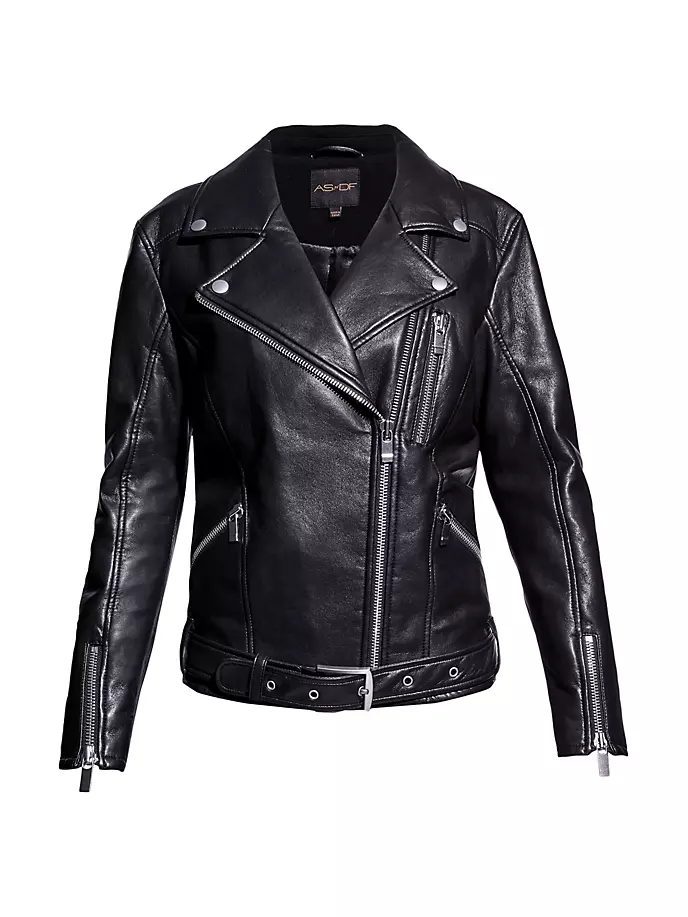Куртка-бойфренд Brando из переработанной кожи As By Df, черный