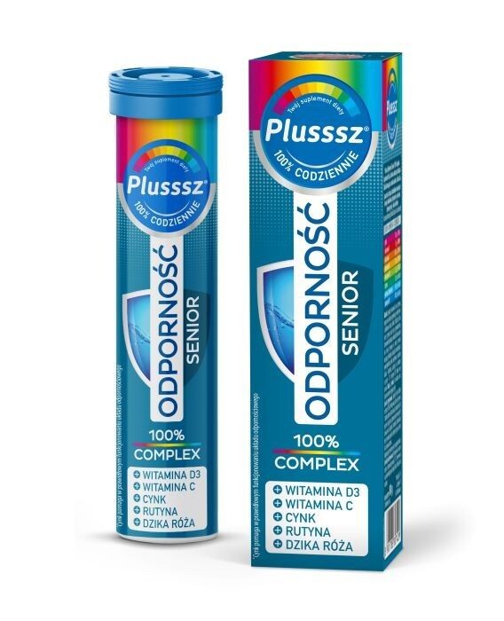 

Витамины для пожилых людей Plusssz Odporność Senior 100% Complex Tabletki, 20 шт