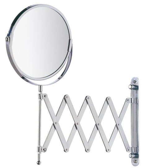 цена Косметическое зеркало WENKO, телескопический кронштейн, 17 см , серебро