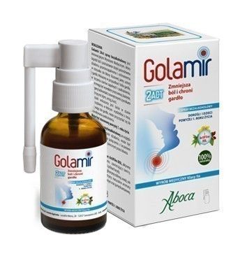 цена Aboca Golamir 2 ACT Spray Bezalkoholowyспрей для горла, 30 ml