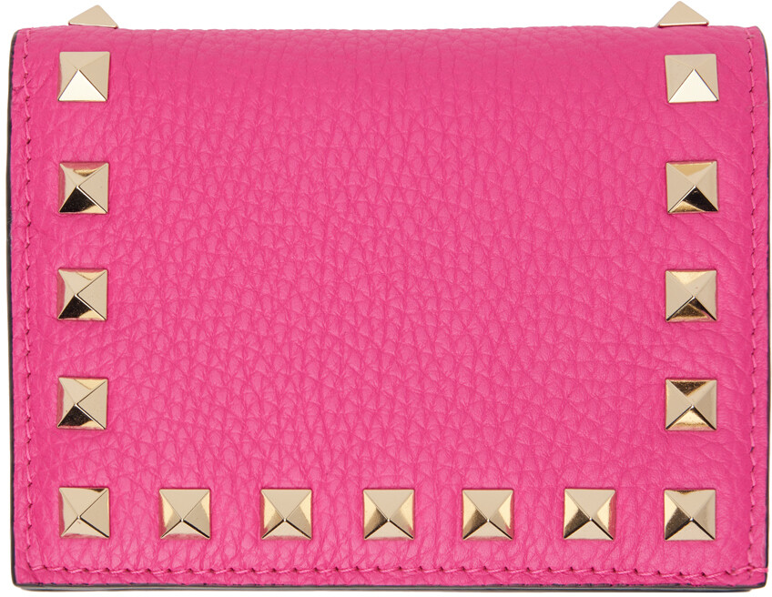 

Розовый кошелек Rockstud Valentino Garavani
