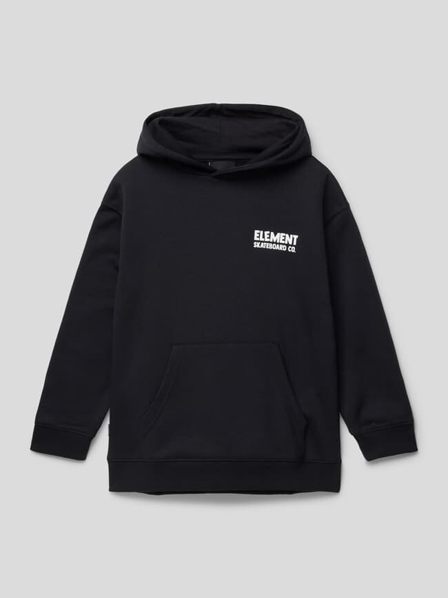 

Худи с принтом этикетки, модель NEVER HOOD Element, черный