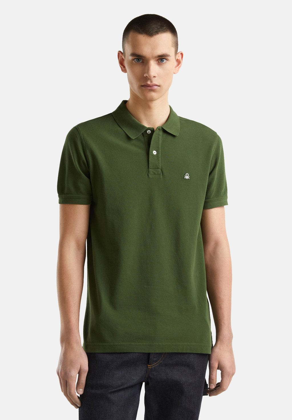 цена Рубашка-поло REGULAR FIT United Colors of Benetton, цвет green