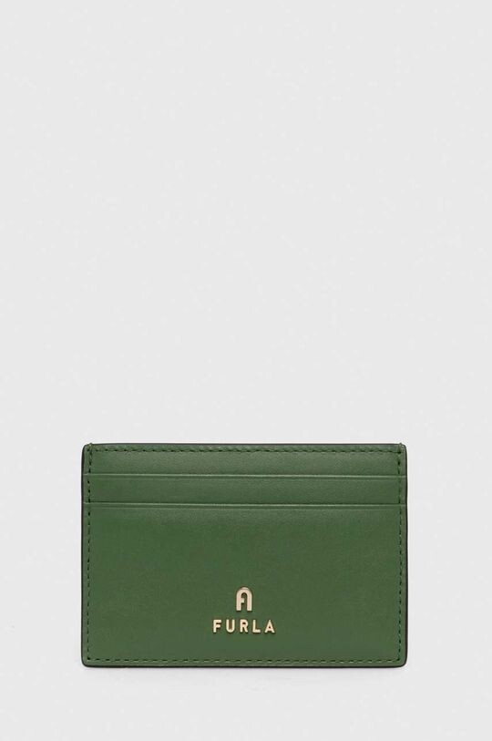

Кожаный футляр для карт Furla, зеленый
