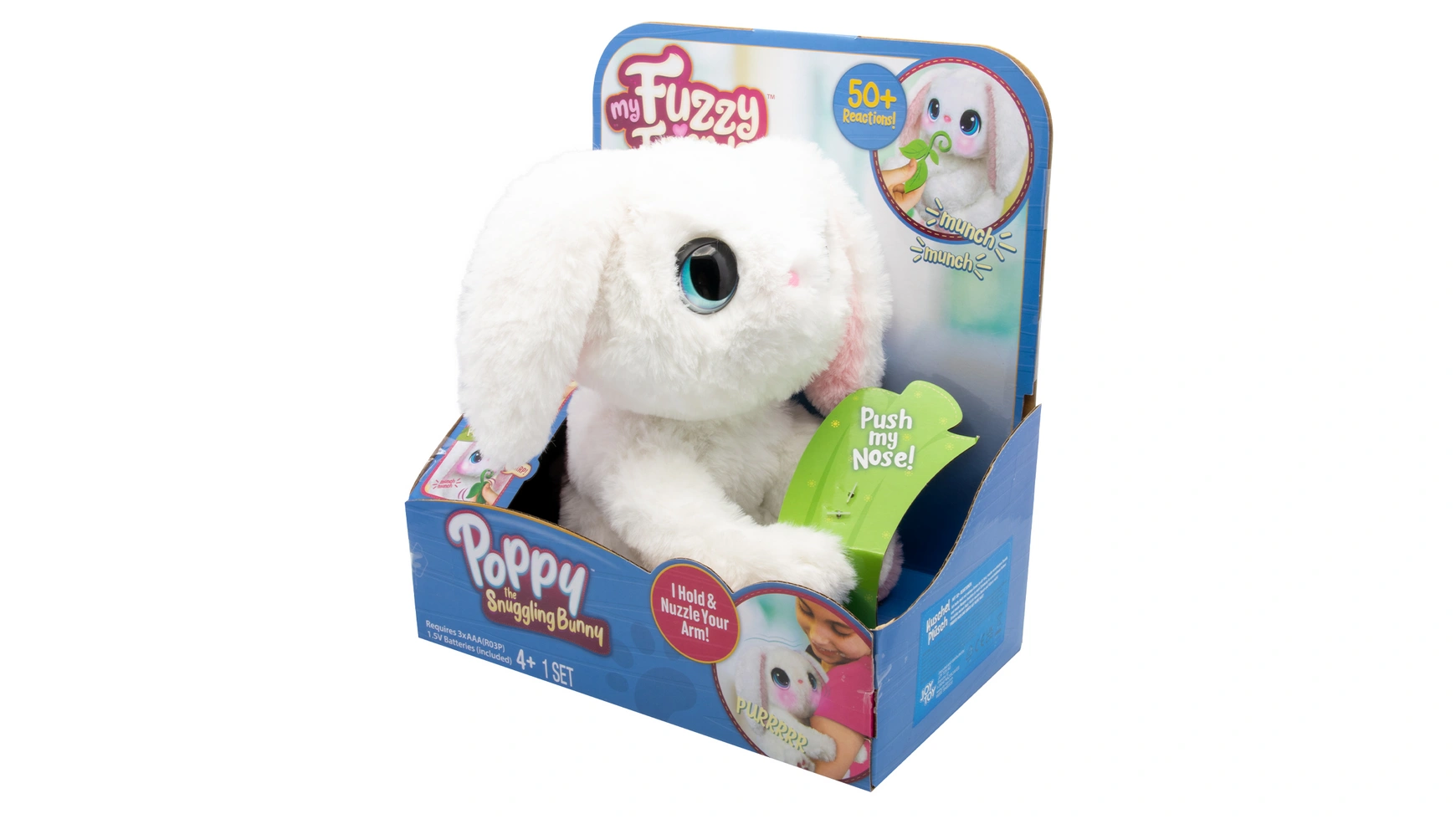 цена Плюшевый кролик My Fuzzy Friends милый интерактивный питомец с приятными функциями