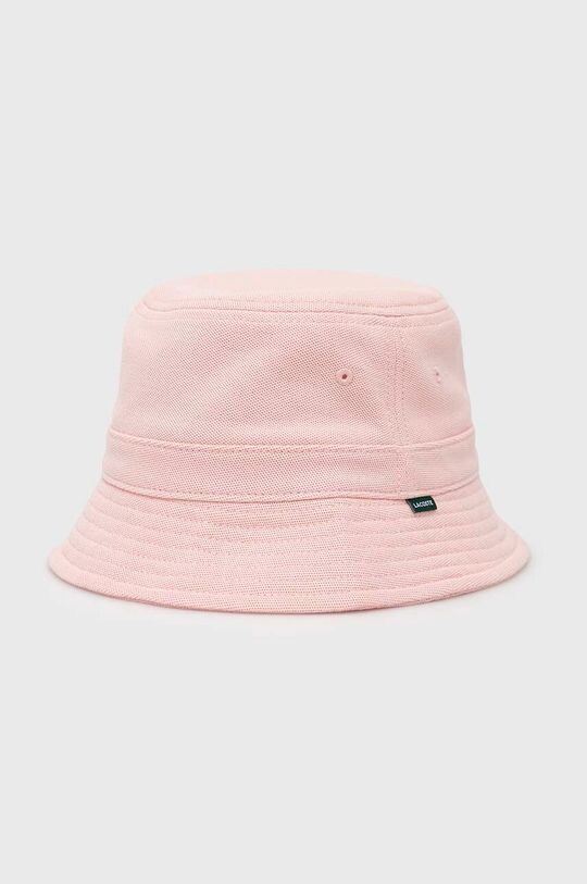 

Хлопчатобумажная шапка Lacoste, розовый