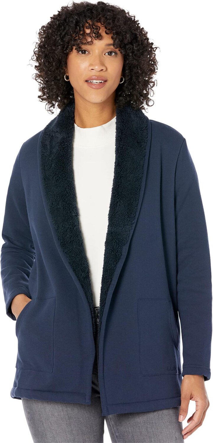 

Свитер 1912 Sherpa-Lined Cardigan L.L.Bean, цвет Classic Navy