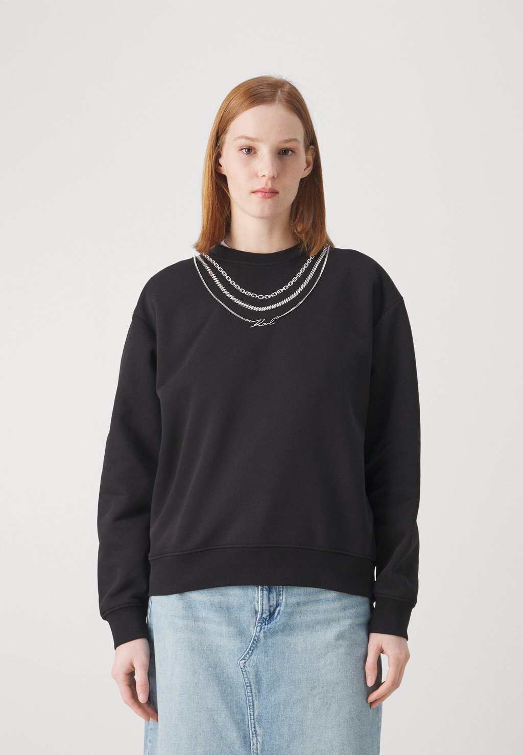 

Толстовка NECKLACE KARL LAGERFELD, черный