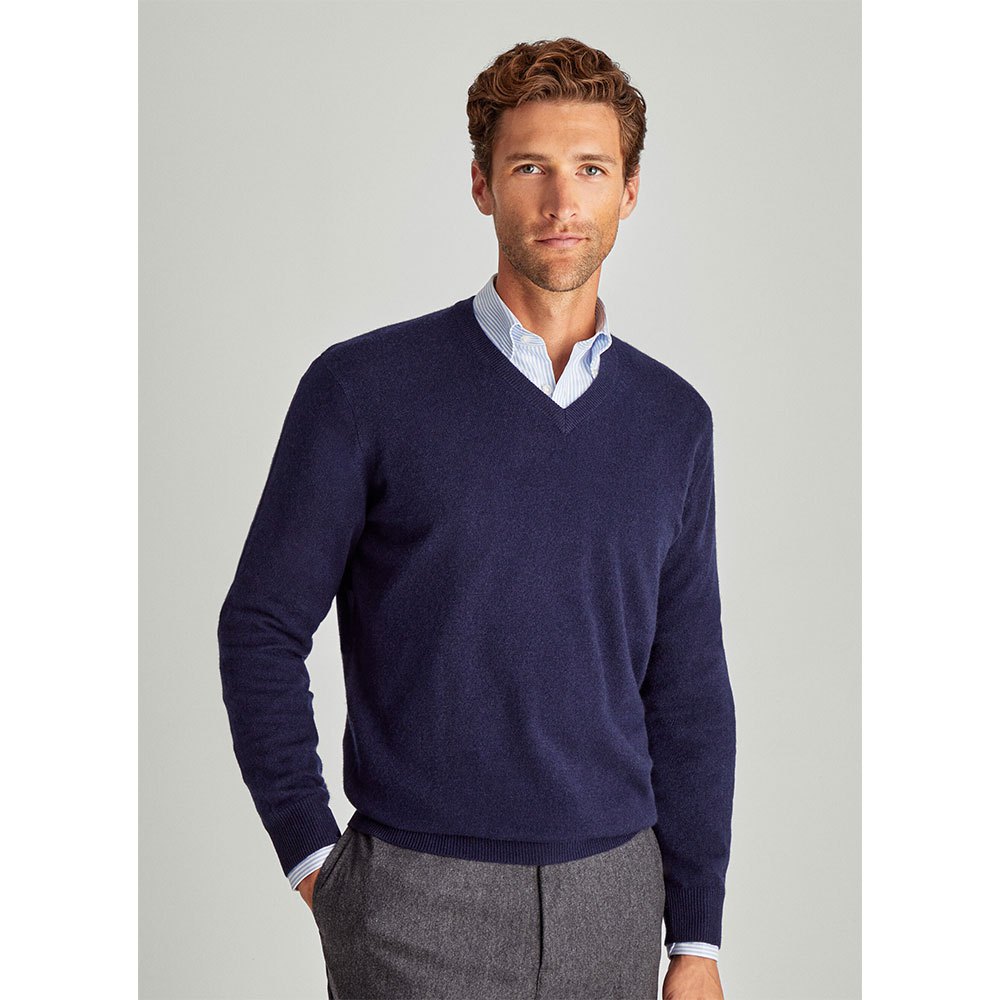 

Свитер Façonnable Fm700344 Cashmere V Neck, синий