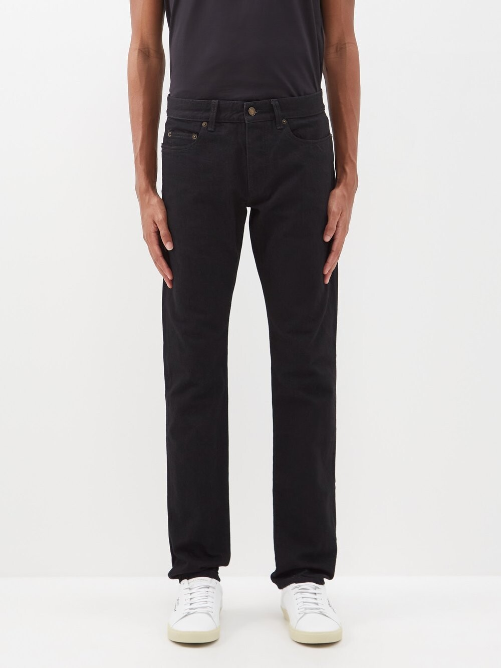 

Узкие джинсы Saint Laurent, черный