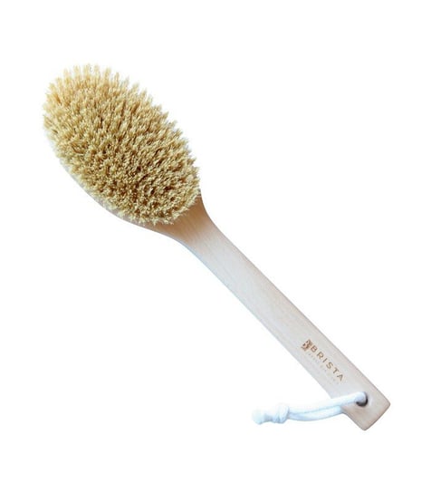 Щетка для мытья и массажа тела с ручкой, DS3K Simple, с щетиной кактуса агавы, Brista