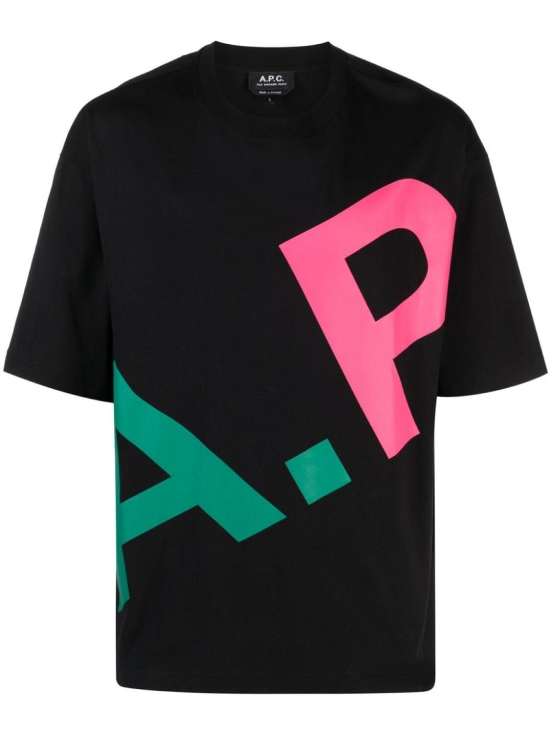 

A.P.C. футболка с логотипом, черный