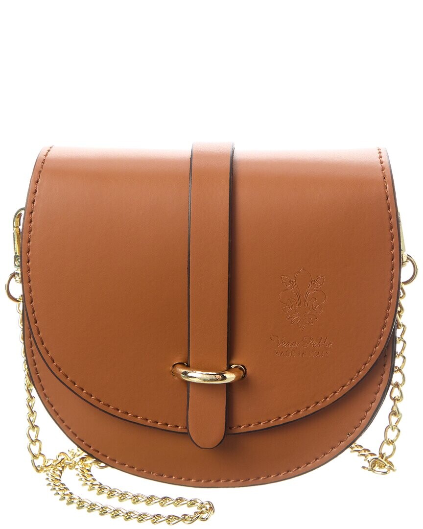 

Итальянская кожаная сумка через плечо Italian Leather, коричневый
