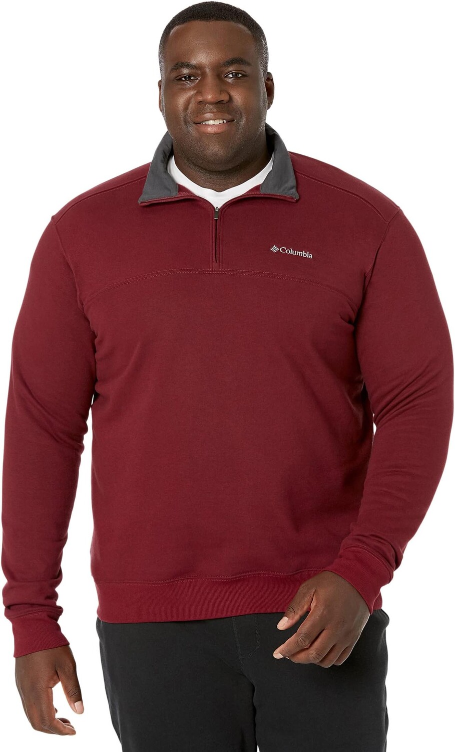 Толстовка Big & Tall Hart Mountain II 1/2 Zip Columbia, цвет Red Jasper