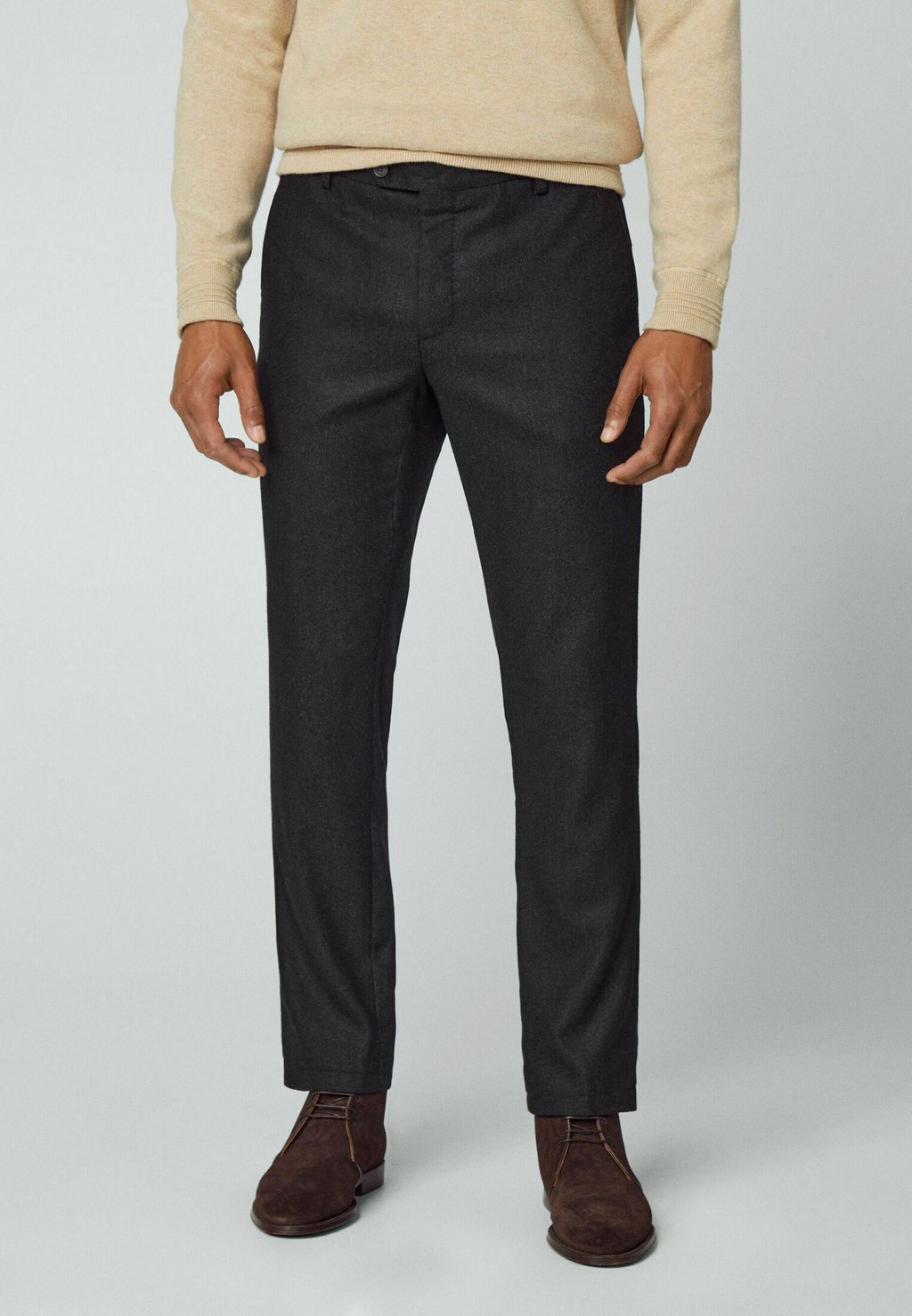 

Брюки BROKEN TWILL TRS Hackett London, цвет black