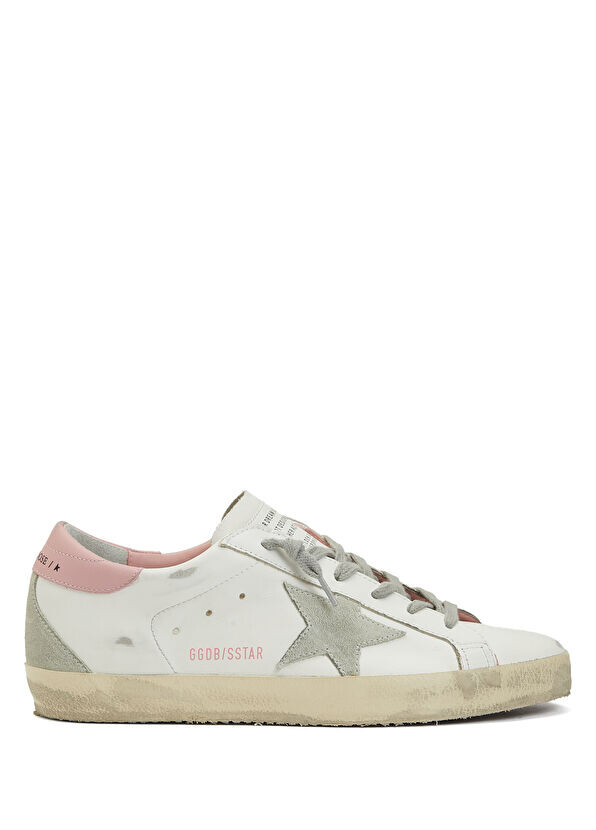 

Sstar розовые женские кожаные кроссовки Golden Goose, белый