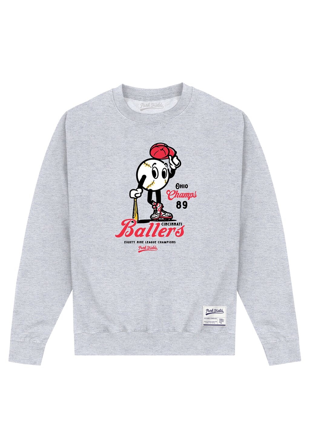 

Толстовка Park Fields Ballers Henry Tiger, цвет heather grey