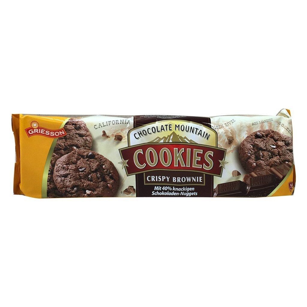 

Печенье Griesson Chocolate Mountain Хрустящее песочное брауни 150г Mega-Paradies