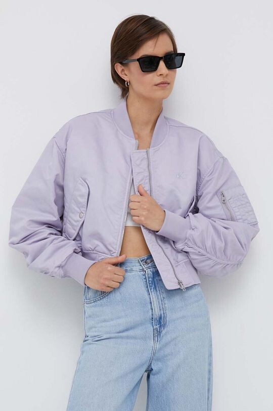

Бомбер Calvin Klein Jeans, фиолетовый