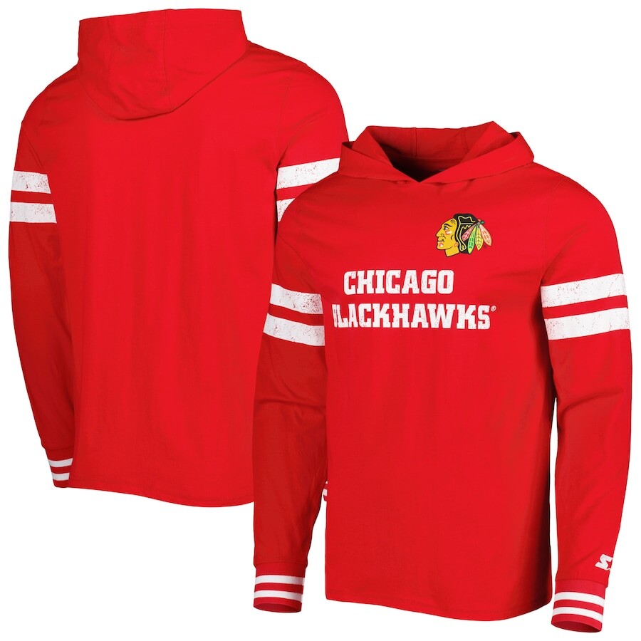 

Футболка с длинным рукавом Starter Chicago Blackhawks, красный