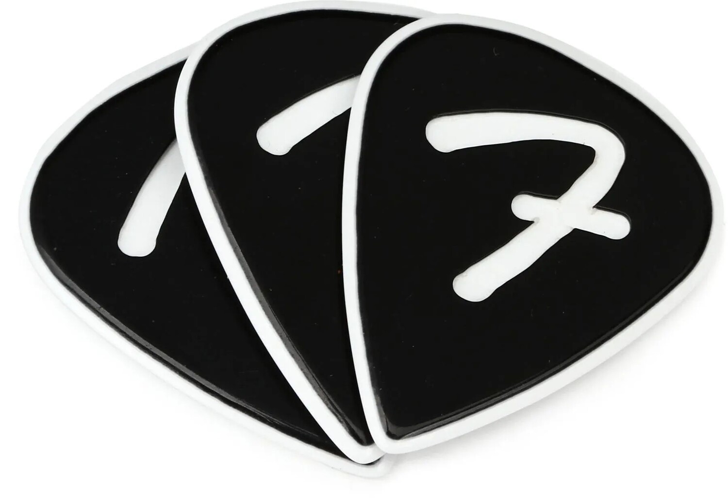 

Медиаторы Fender 351 F Grip Picks — черные, 3 шт.