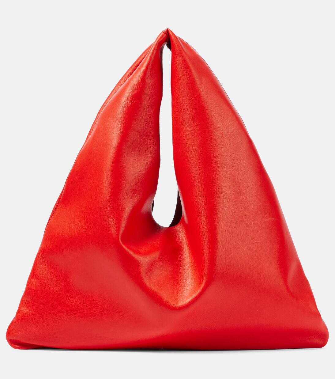 

Сумка-тоут Bindle Small из кожи The Row, цвет candy red ans