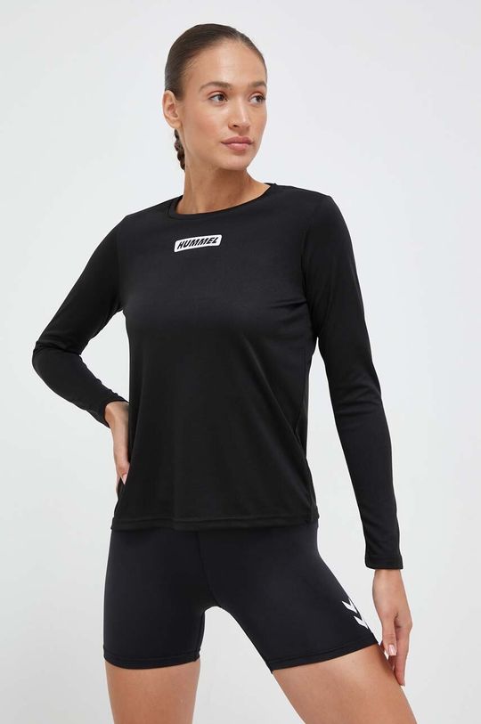 Тренировочная футболка Tola с длинными рукавами Hummel, черный тренировочный лонгслив topaz hummel черный