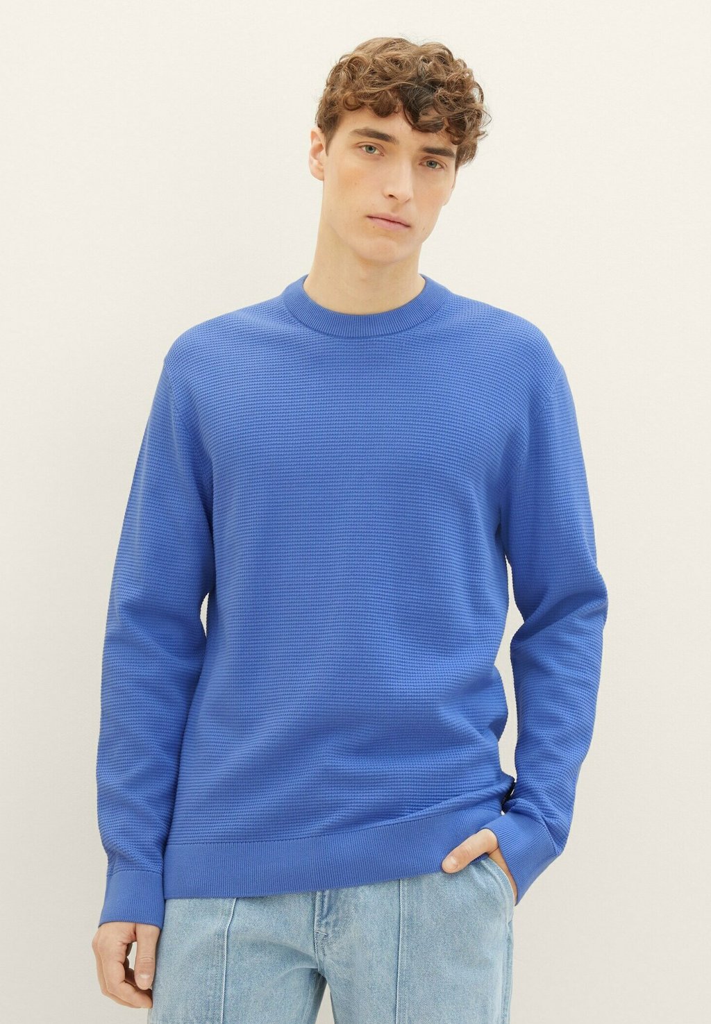 Вязаный свитер TOM TAILOR DENIM, цвет blueberry blue