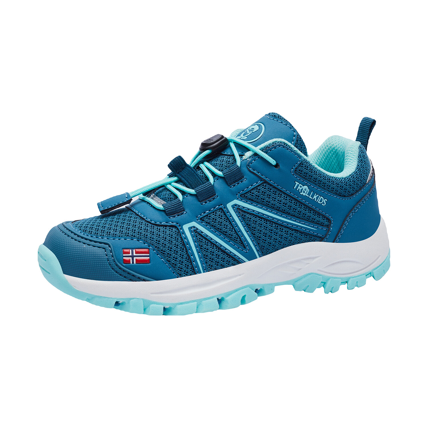 

Кроссовки Trollkids Hiker Low Sandefjord, цвет Teal-Grün