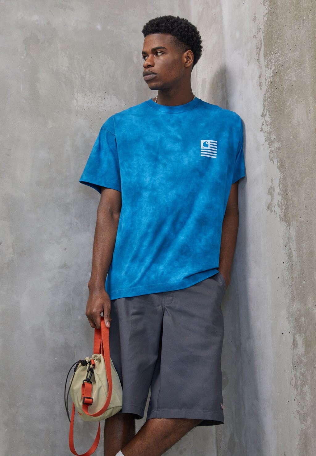 

Футболка с принтом Carhartt WIP, синий