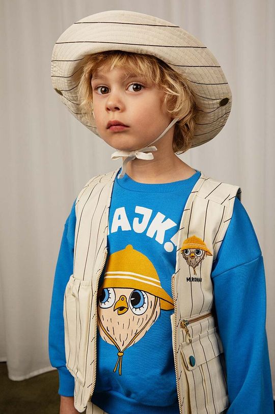 Детская хлопковая шапочка Mini Rodini, белый