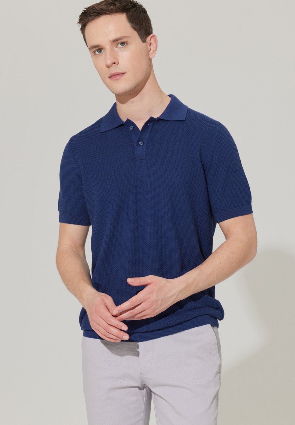 Рубашка-поло STANDARD FIT SHORT SLEEVE AC&CO / ALTINYILDIZ CLASSICS, цвет Standard Fit Knitwear Short Sleeve Polo Shirt цена и фото