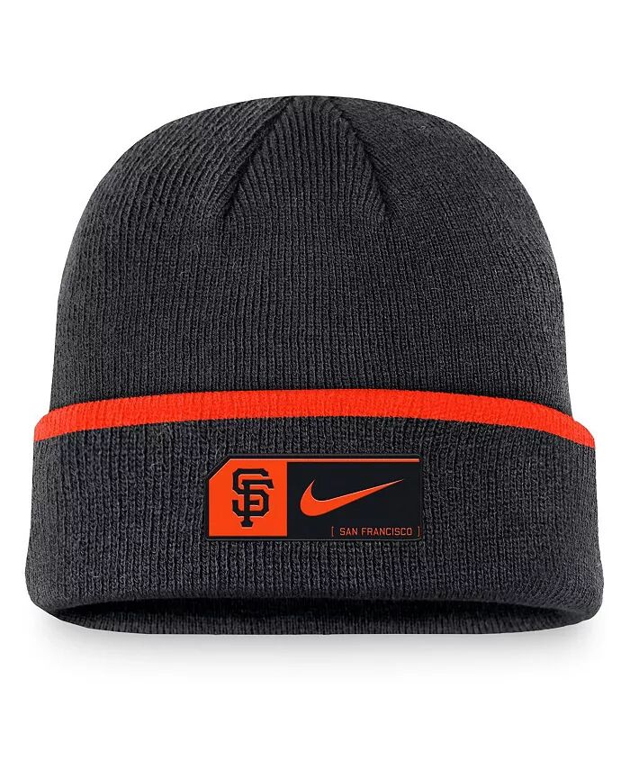 

Мужская черная вязаная шапка San Francisco Giants Terra с манжетами Nike, черный