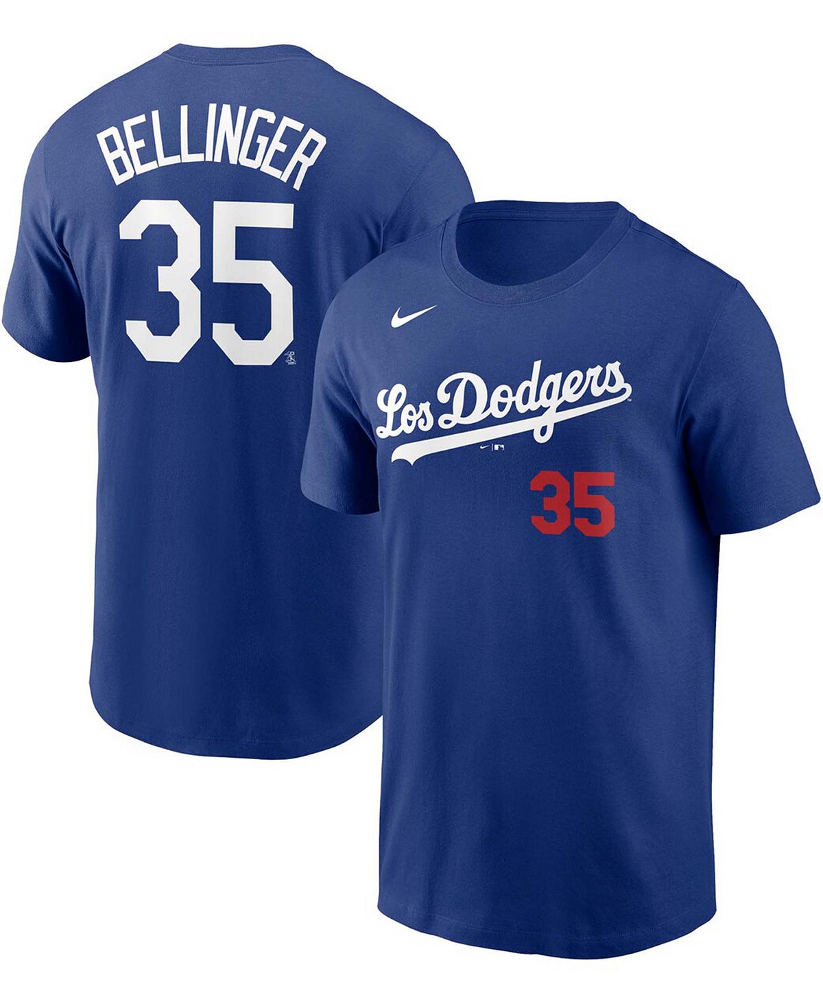 Мужская футболка Los Angeles Dodgers City Connect с именем и номером — Коди Беллинджер Nike