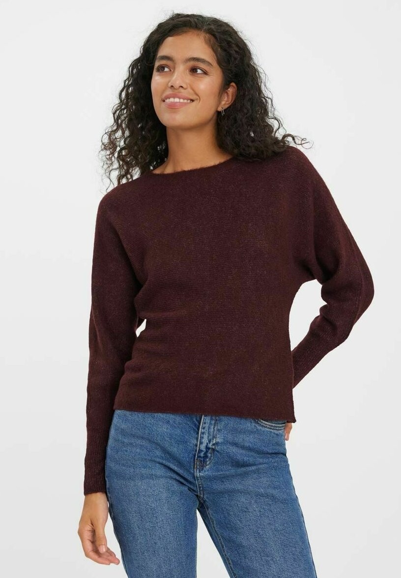 

Свитер Vero Moda Vmrubellefile Boatneck, порт-рояль, Коричневый