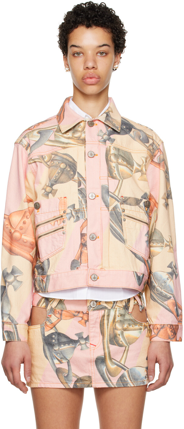 

Розовая джинсовая куртка Marlene Vivienne Westwood, Розовый