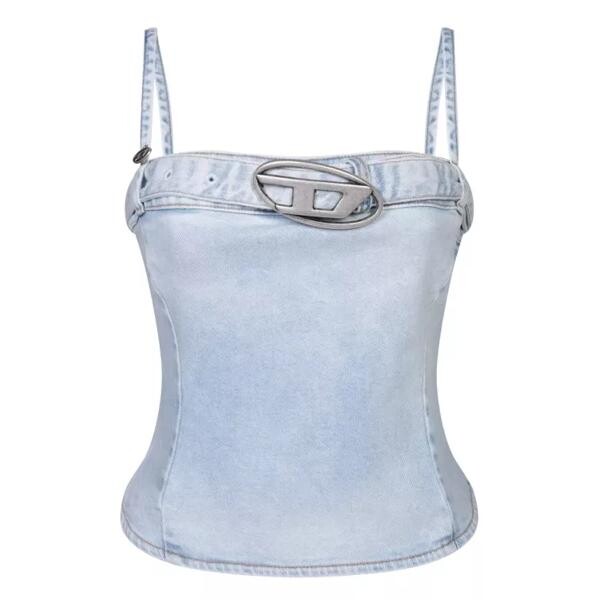 

Футболка cotton top Diesel, синий