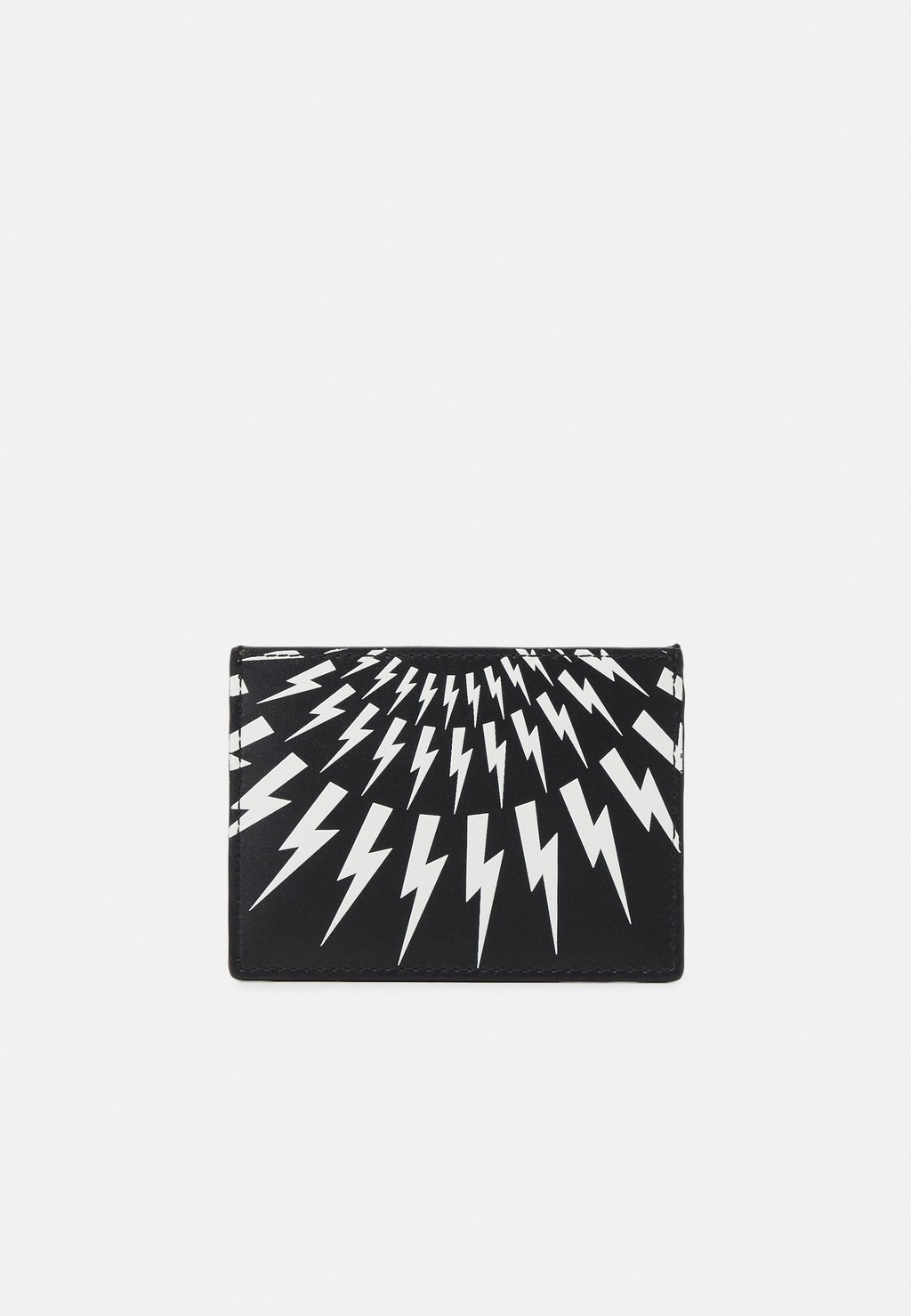 

Кошелек Fair Isle Thunderbolt Card Holder Unisex Neil Barrett, цвет black/white