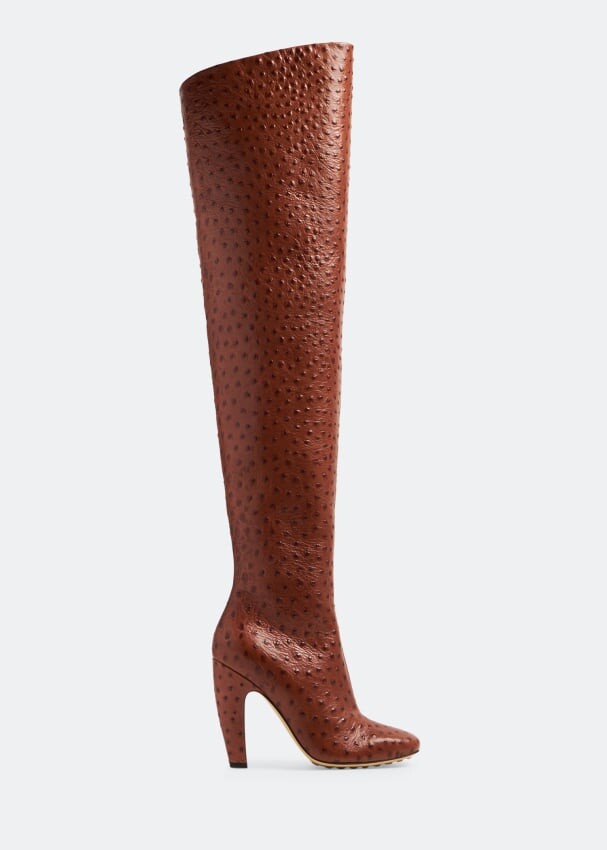 

Ботинки Bottega Veneta Canalazzo Over-The-Knee, коричневый
