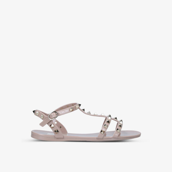 

Гладиаторские сандалии rockstud из пвх Valentino Garavani, красный
