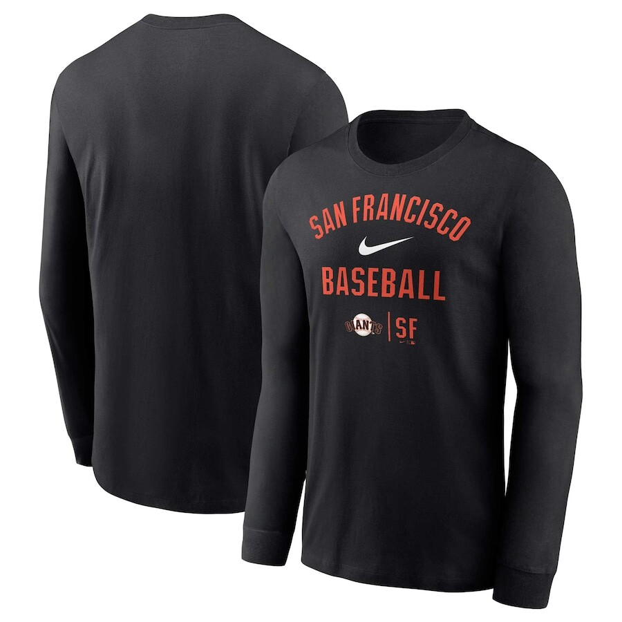 

Футболка с длинным рукавом Nike San Francisco Giants, черный