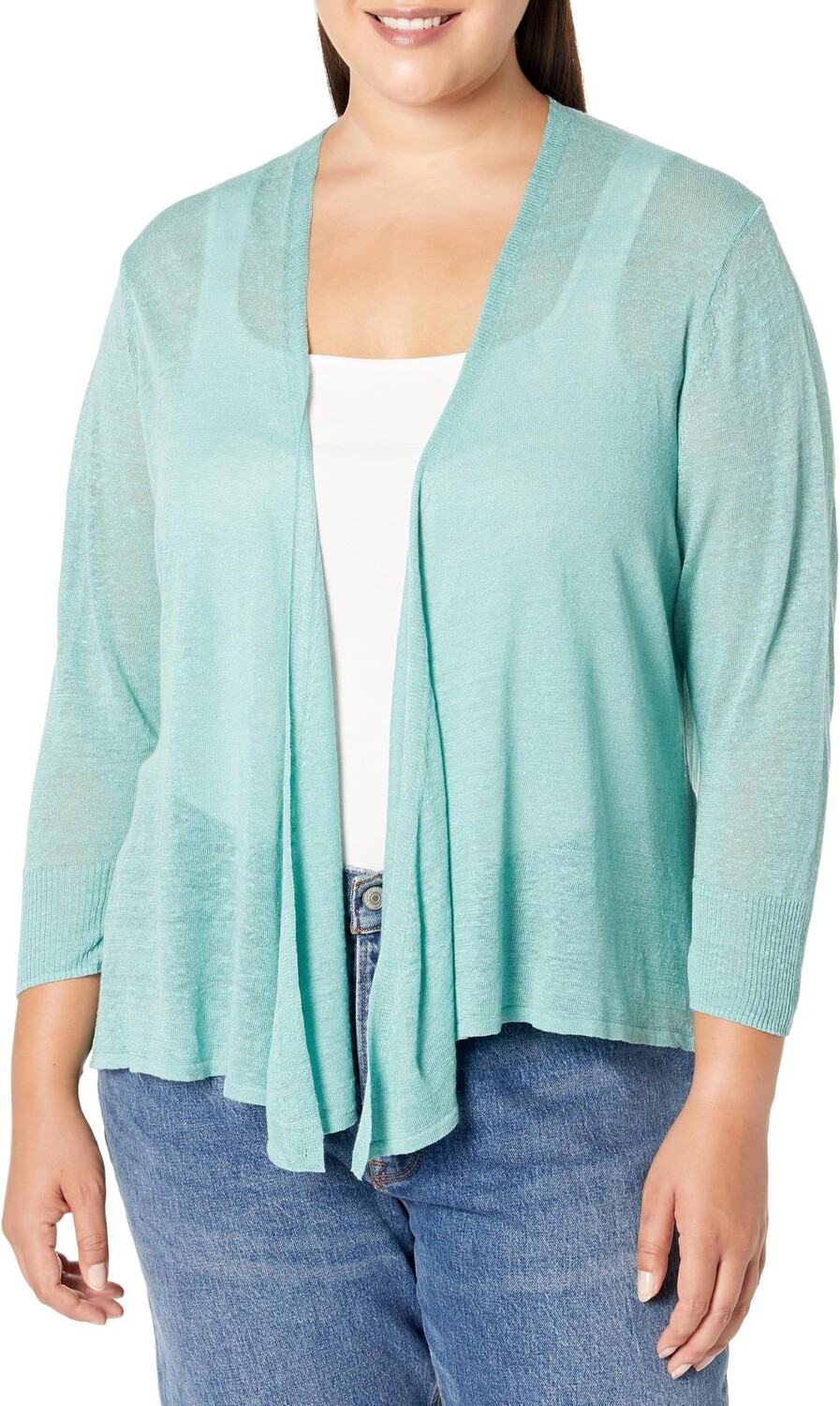 

Свитер Plus Size Four-Way Cardigan NIC+ZOE, цвет Hazy Aqua