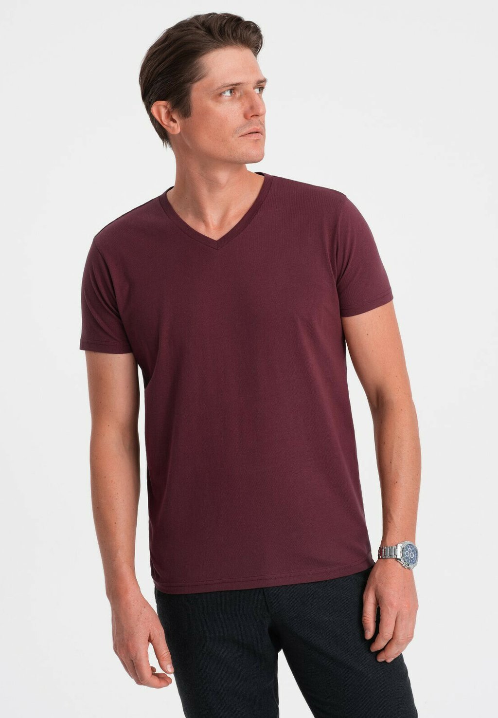 Базовая футболка Ombre, бордовая