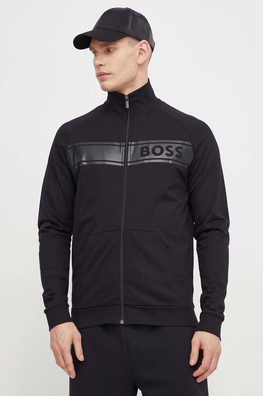 

Хлопковая толстовка для отдыха Boss, черный