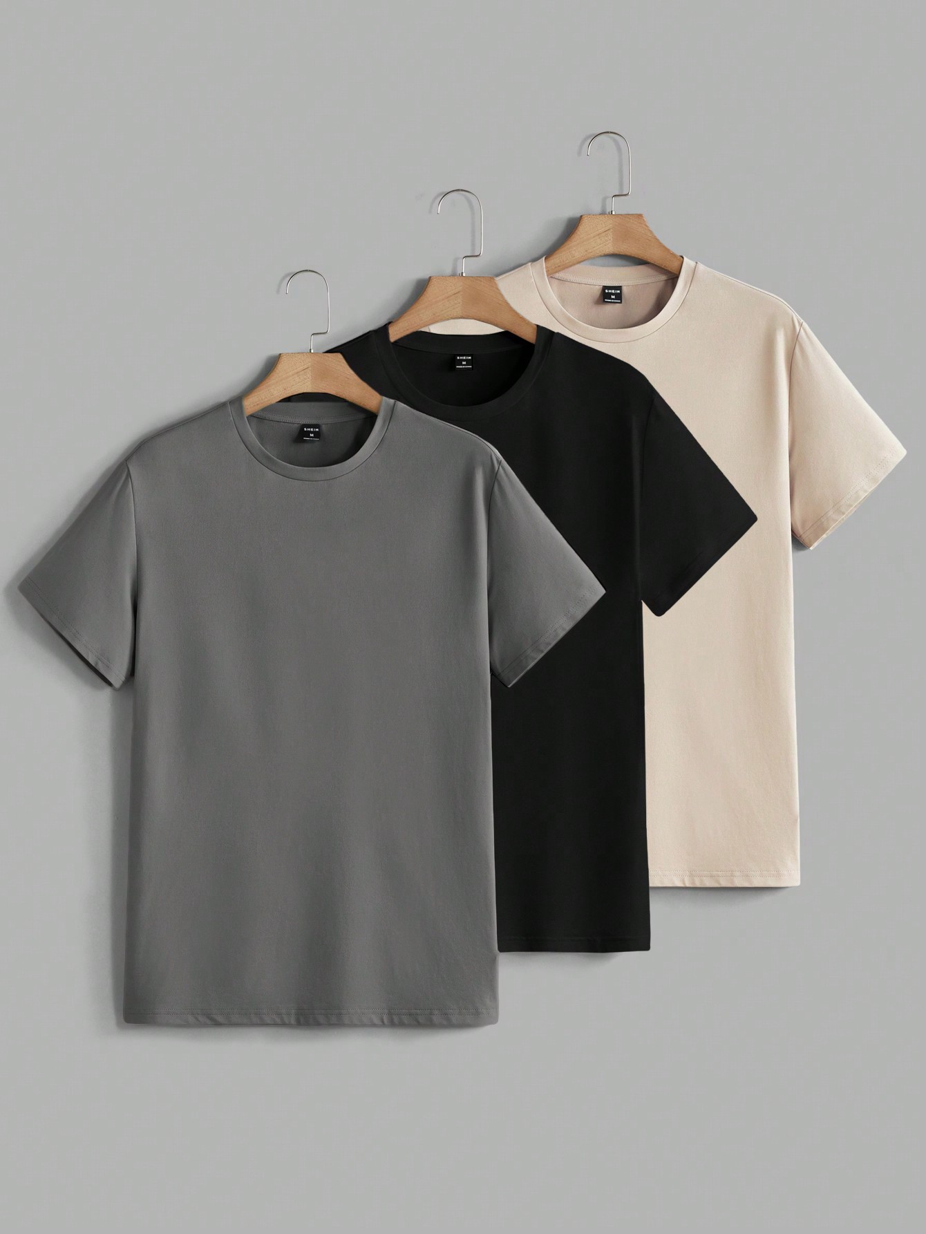 Мужская трикотажная повседневная футболка с короткими рукавами Manfinity Homme, черный кофта вязаная с коротким рукавом 42 44 размер