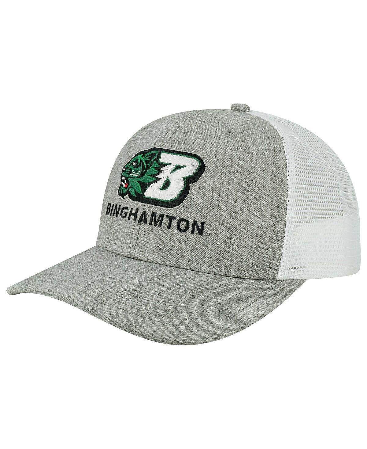 

Мужская кепка Snapback The Champ Trucker Snapback Binghamton Bearcats цвета Хизер Серый, Белый Legacy Athletic