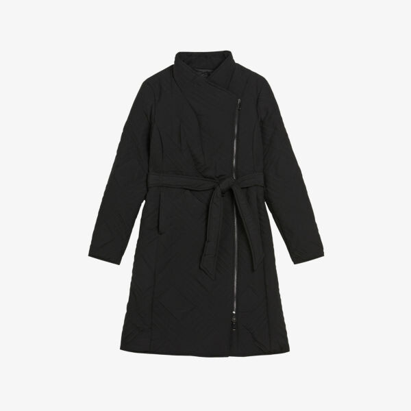 

Стеганое пальто Rosemae с высоким воротником Ted Baker, черный