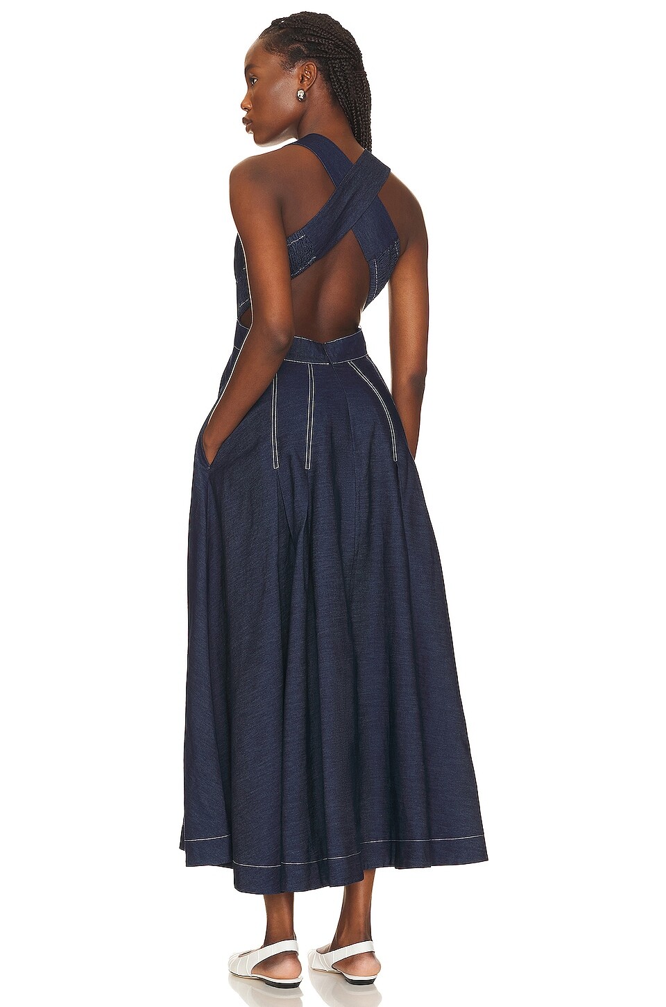 

Платье макси Aureta. Denim Elke, цвет Denim