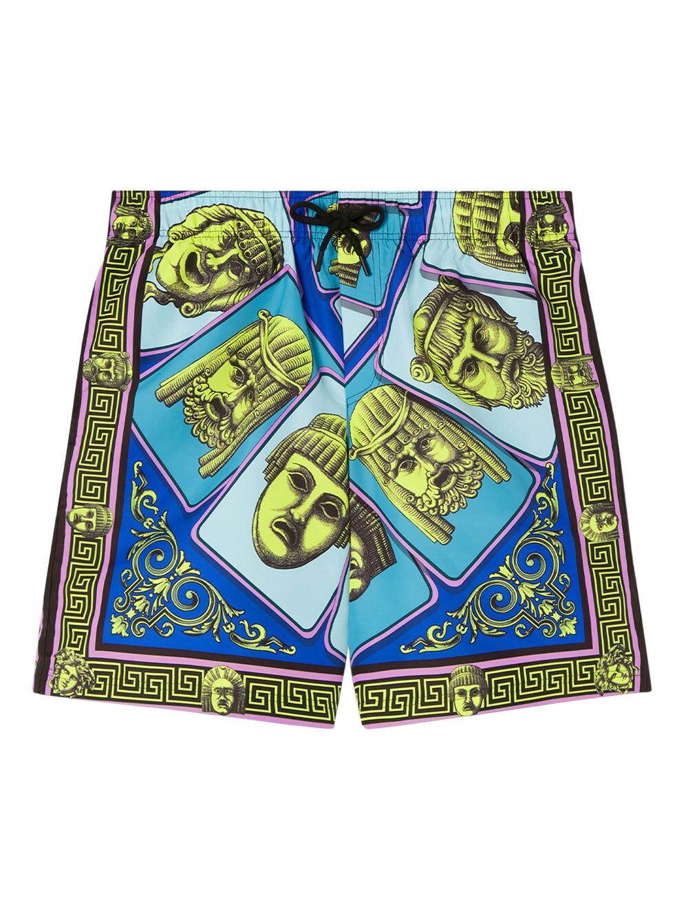 

Атласные шорты для плавания с кулиской Versace, зеленый