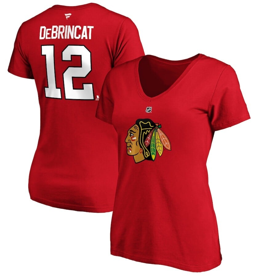 

Футболка с коротким рукавом Fanatics Branded Chicago Blackhawks, красный